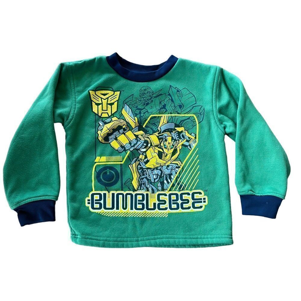 Y2K Transformers‎ Revenge of The Fallen Movie Sweatshirt Size 8 Bumblebee Boys